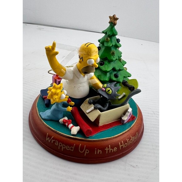 THE SIMPSONS Bradford Christmas Ornament Illuminated Wrapped up in the Holidays - Picture 5 of 9